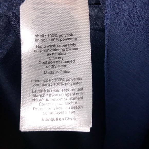 DAVID'S BRIDAL Short One Shoulder Chiffon Dress - Picture 5 of 5